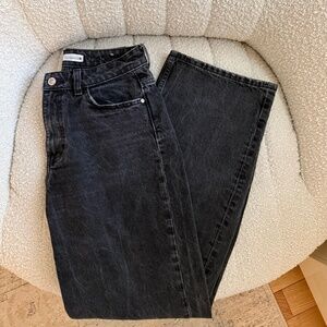 Zara straight leg black jeans